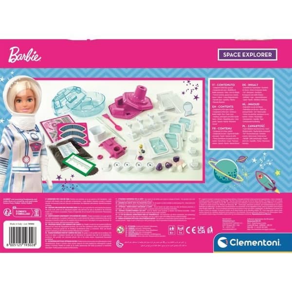 Barbie - Clementoni - Rymdutforskare - Astronautdocka - Botaniskt vetenskapsspel