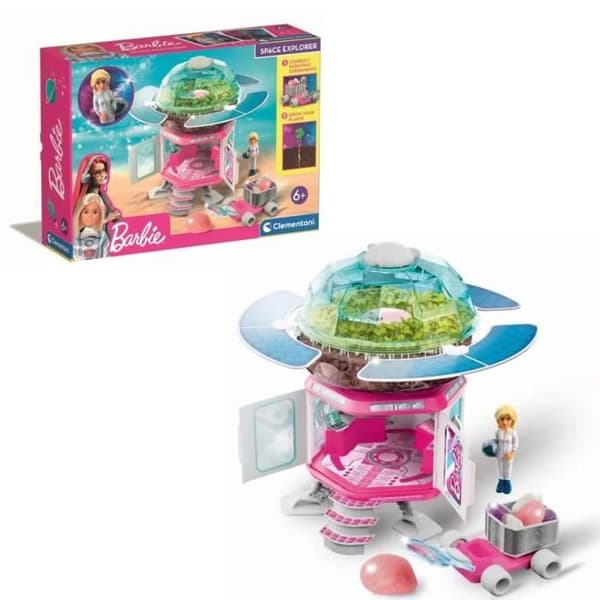 Barbie - Clementoni - Rymdutforskare - Astronautdocka - Botaniskt vetenskapsspel
