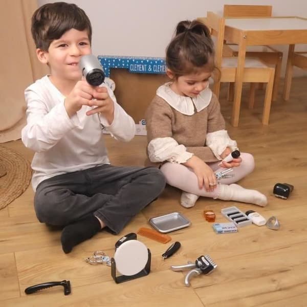 Frisörset - Barberlek - CLEMENT CLEMENTINE - Klippmaskin, Hårtork, Rakhyvlar - Från 3 år