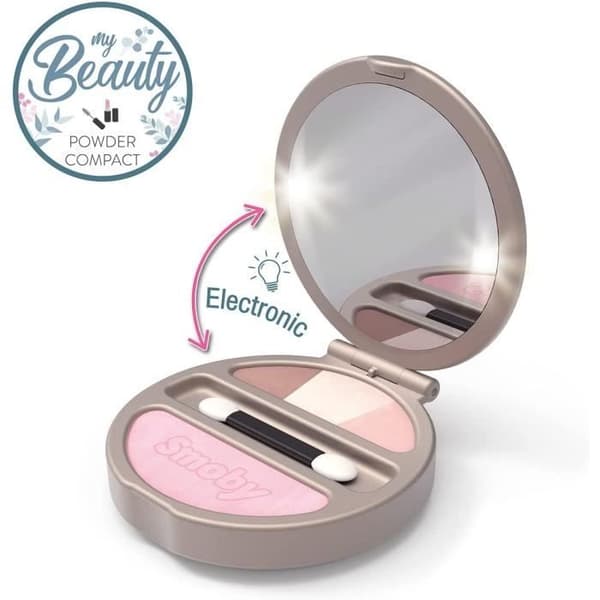 Smoby - My Beauty Powder Compact - Lysande Fake Powder Compact - Spegel - 320151