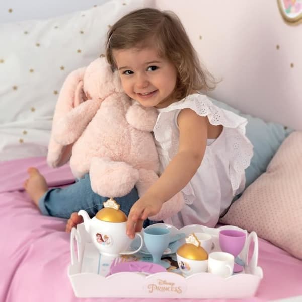 Disney Princess XL Serveringsvagn - Smoby - Unisex - Rosa - 17 tillbehör ingår - Barn - Från 3 år