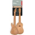 Miniatyrbild 3 av 3: Salladservetter - Gitarr - Trä - 2 stycken - Naturlig - Ej diskmaskinssäker