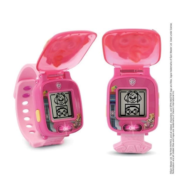 Stellas interaktiva spelklocka - VTECH - Paw Patrol - Animerad skärm - 4 spel - 12 rattar - Rosa