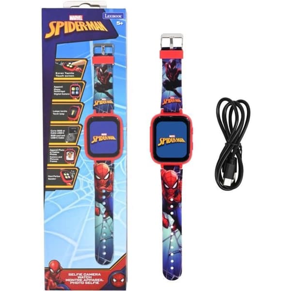 SpiderMan-klocka med färgskärm, kamera och 8 GB minneskort Multifärg