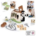 Miniatyrbillede 3 af 6: Smoby - Dyrelægetui - 1 panda plysdyr og meget tilbehør - 2 i 1 produkt: Transportbur