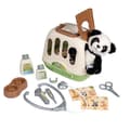 Miniatyrbillede 1 af 6: Smoby - Dyrelægetui - 1 panda plysdyr og meget tilbehør - 2 i 1 produkt: Transportbur