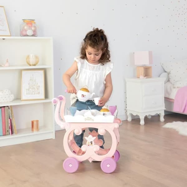 Disney Princess XL serveringsvogn - Smoby - Unisex - Pink - 17 tilbehør inkluderet - Barn - Fra 3 år