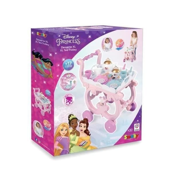 Disney Princess XL serveringsvogn - Smoby - Unisex - Pink - 17 tilbehør inkluderet - Barn - Fra 3 år