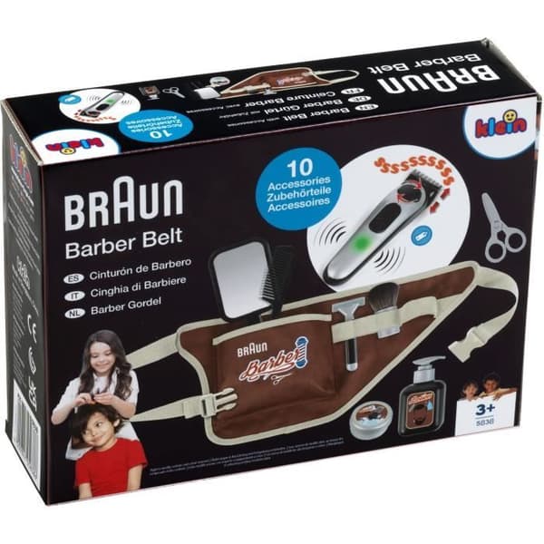 Barberbälte - KLEIN - 5838 - Med elektronisk klippmaskin och tillbehör - Från 3 år