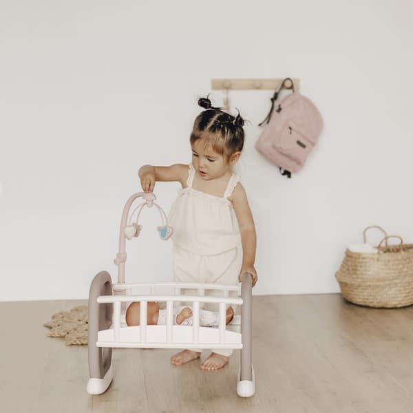 SMOBY Baby Nurse Vagga med Mobil för Docka