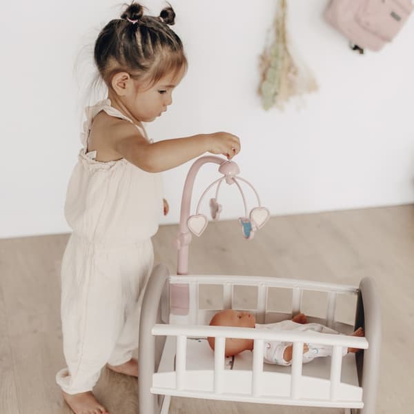 SMOBY Baby Nurse Vagga med Mobil för Docka