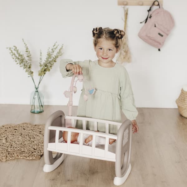 SMOBY Baby Nurse Vagga med Mobil för Docka