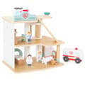 Miniatyrbillede 10 af 11: VIGA træhospital med ambulance og elevator – 15 dele