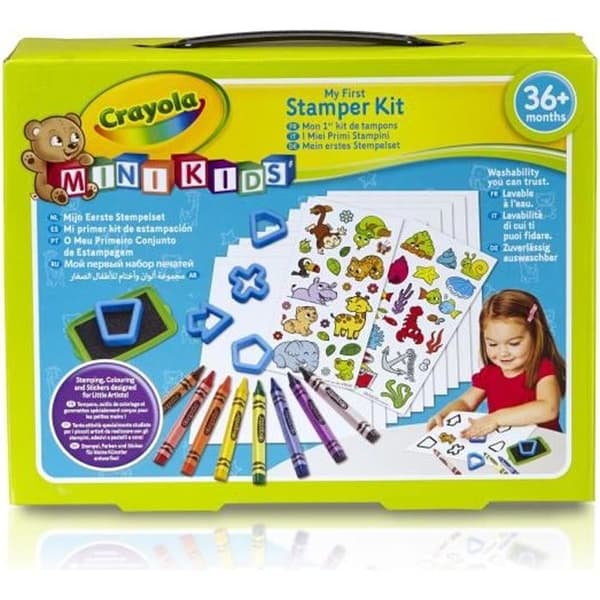 Crayola - Mini Kids - My 1st Stamp Kit - Målarbok för barn och småbarn