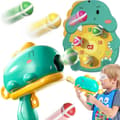 Miniatyrbillede 1 af 11: WOOPIE Dinosaur Dart spil med kuglepistol