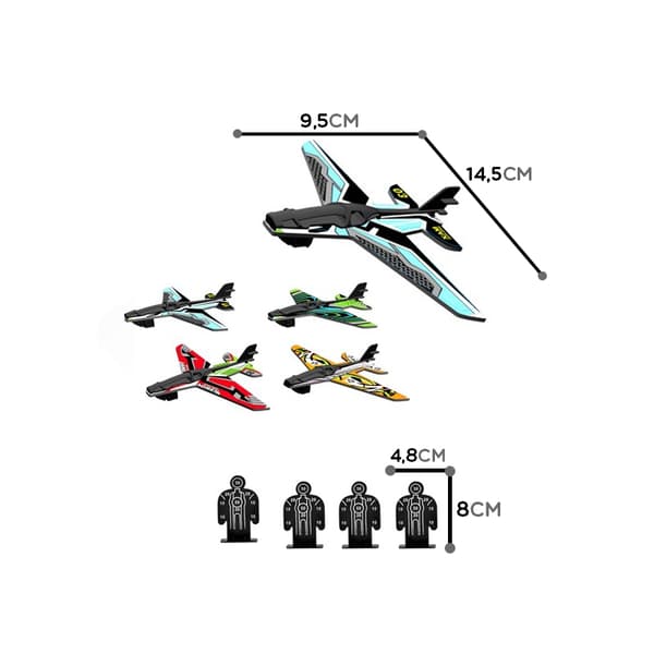 WOOPIE Automatisk Aircraft Launcher med 4 Aircraft
