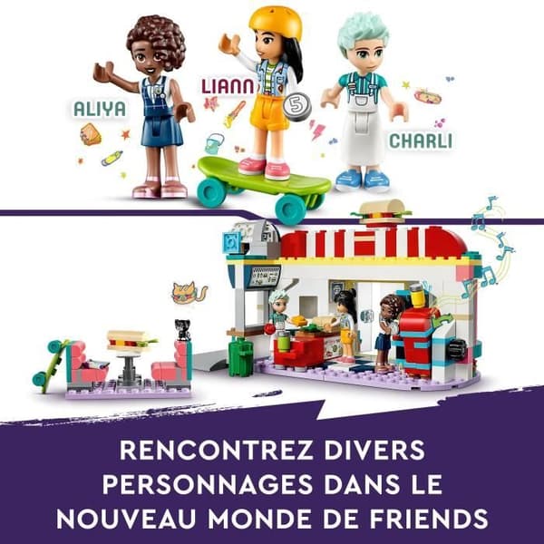 LEGO® Friends 41728 The Downtown Snack, Leksaksbarn 6 år, Minidockor Liana, Aliya