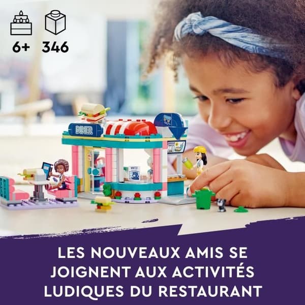 LEGO® Friends 41728 The Downtown Snack, Leksaksbarn 6 år, Minidockor Liana, Aliya