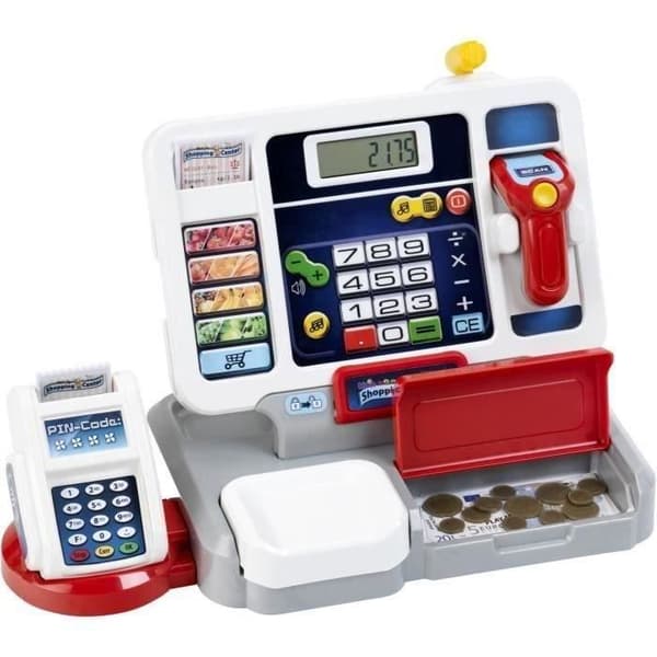 Köpcentrum Electronic Cash Register med löstagbar skärm och tillbehör - Klein - 9389