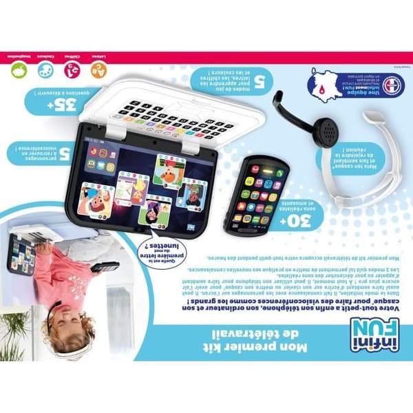 Teleworking Kit - KD - My First Teleworking Kit - Realistiska ljuseffekter och ljud i 18 månader