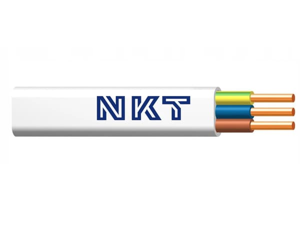 YDYP 3x4 fladtråd 750V NKT kabel