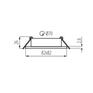 Kanlux DALLA CT-DTL50-W loftslampe hvid model: 22431