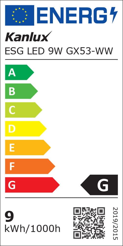 Kanlux Gx53 ESG LED pære 9W GX53-WW 3000K 22422