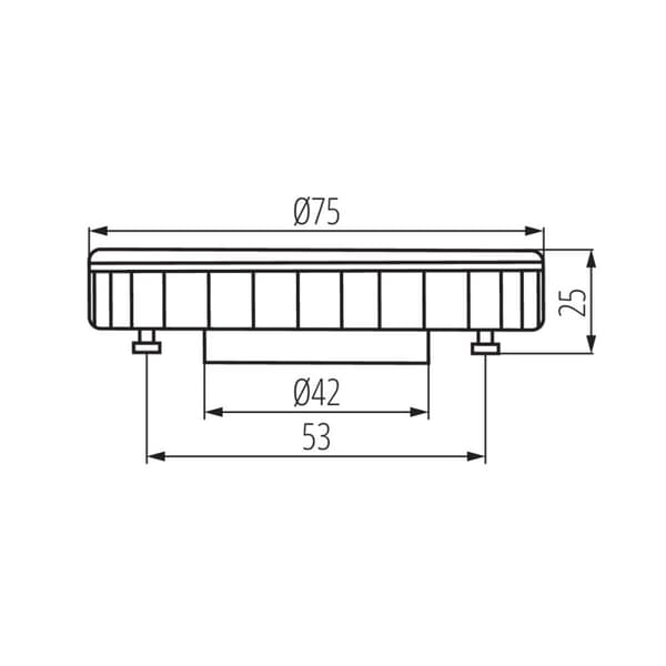 Kanlux Gx53 ESG LED pære 9W GX53-WW 3000K 22422