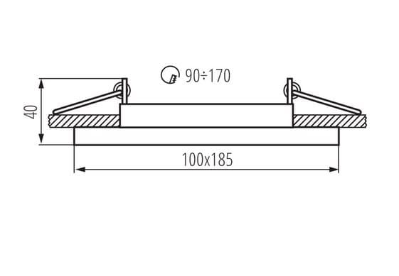 Kanlux ARET 2XMR16-W Taklampa Vit modell: 26723