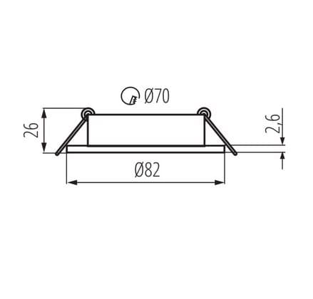 Kanlux DALLA CT-DTO50-B Loftslampe Sort model: 22432