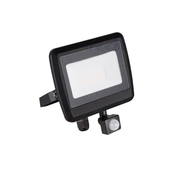 Kanlux LED valonheitin anturilla ANTEM 30W-NW B 4000K 33207 musta