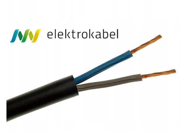 OMY 2X1 sort trådet wire TUREK