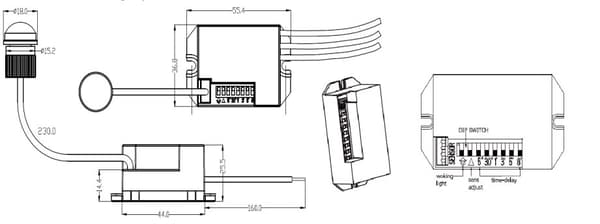 Bevægelsessensor med infrarød sonde, model ST24