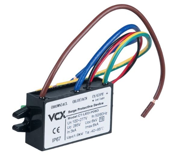 Ylijännitesuoja D (T3) 1.0kV seinässä