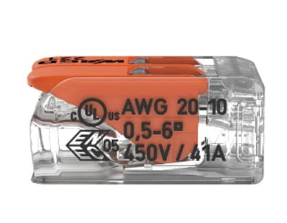 WAGO elektrisk stik 2x 0,2-6mm 221-612