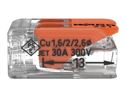 WAGO elektrisk stik 2x 0,2-6mm 221-612
