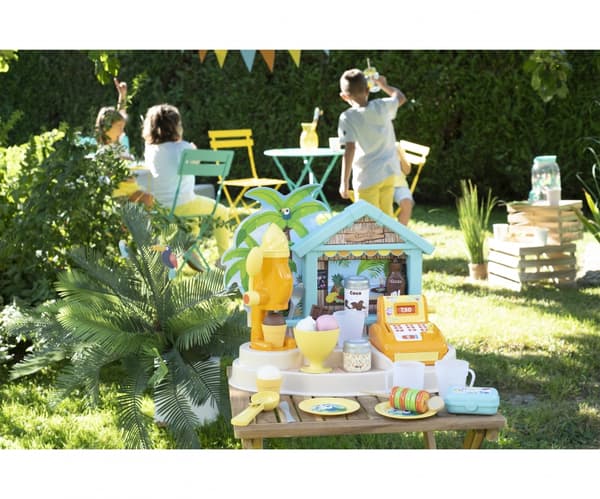 Smoby strandbar 44,5 x 26,5 x 38 cm kasseapparat is strandbutik