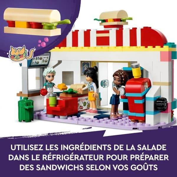 LEGO® Friends 41728 The Downtown Snack, Leksaksbarn 6 år, Minidockor Liana, Aliya