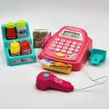 Miniatyrbillede 4 af 11: WOOPIE kasseapparat med hylde og tilbehør - Pink