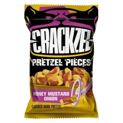Crackzel hunajasinappi-sipulipretzelit 85g