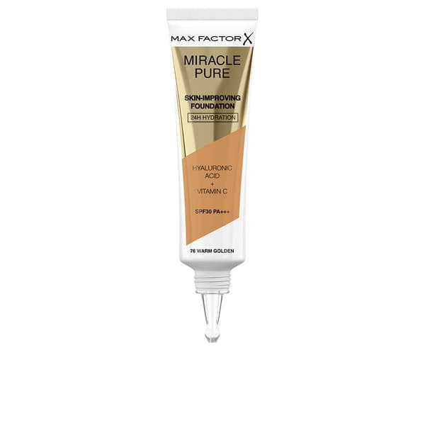 MAX FACTOR MIRACLE PURE 24h Hydration SPF30 No. 76-Warm Gold 30 ml