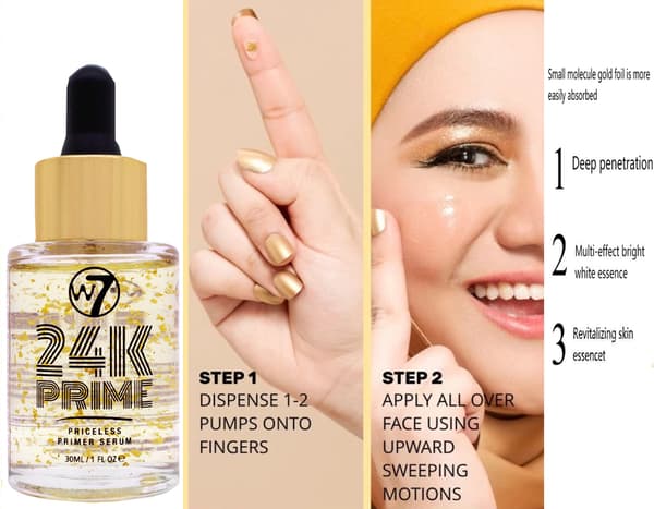 W7 24K Gold Priceless Primer Serum 15ml