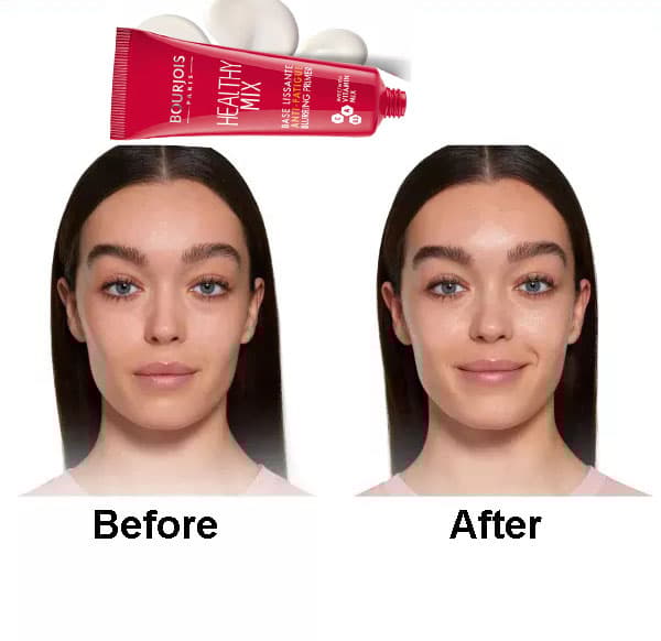 Bourjois Healthy Mix Anti-Fatigue Blurring Primer-Alone or Under Foundation