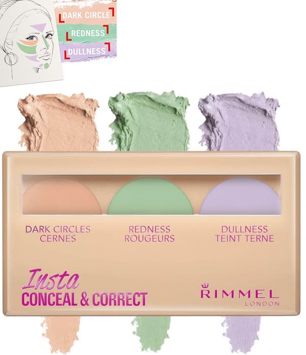 Rimmel Insta Conceal & Contour Palette - Dark/Redness/Dullness