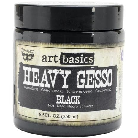 Heavy Gesso 250 ml - Prima Finnabair Art Basics - Svart