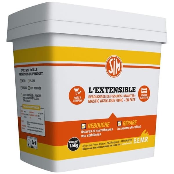 SIM Sim Akrylfiberspackel Utdragbar - 1 kg