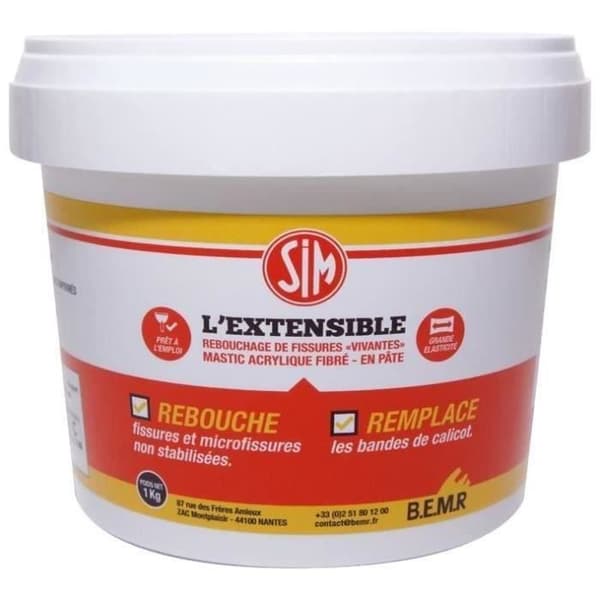 SIM Sim Akrylfiberspackel Utdragbar - 1 kg