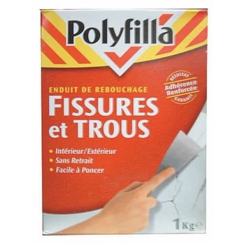 Pulverfyllnadsbeläggning för sprickor och hål 1 kg - Invändig och multifunktionsfyllnadsbeläggning