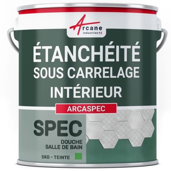 Tätning under kakel - ARCANE INDUSTRIES - ARCASPEC - 5 Kg - Snabb vattentätning - Inomhus