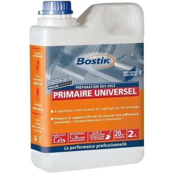 Primär universell - BOSTIK - 2 L - Vit - Klar att använda - Lösningsmedelsfri